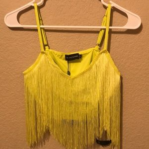 NEVER WORN SEXY FRINGE TOP